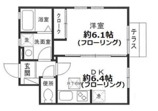 クレールの物件間取画像